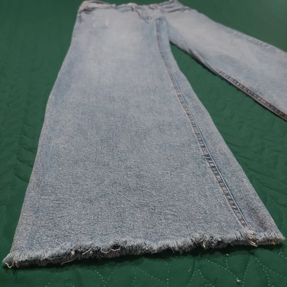 Fashion Nova Light Blue Flare Jeans - Picture 6 of 8